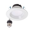 Topaz LED 4" Performance CCT Selectable 7W, Smooth Trim Dimmable