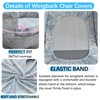 Jusmate Wing Chair Slipcovers 2 Pieces Printed Wingback Chair Covers