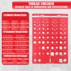 Thread Checker, 42 Bolt Size and Thread Gauge, Bolt Thread