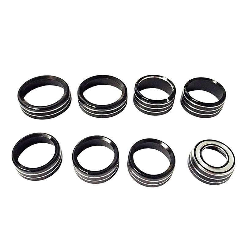 TOTMOX Center Console Knob Audio Air Conditioning Knob Trim Ring
