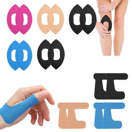 10 Stück Knie Tape Vorgeschnitten,Kinesiologie Tape,Wasserdicht Kinesiotapes,Angenehm Zu Tragen Zum Schutz Der Knie Beim Training,mit 6 Daumenpflastern