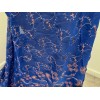 Waheed Fabric Royal Blue Pink Chiffon Sequin Embroidery Fabric 40”