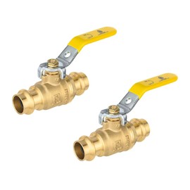 (Pack of 2) EFIELD 1/2" Press X Press Ball Valve with EPDM O-ring,1/4- Turn Full Port Shut Off Stop Ball Valve For Copper Tubing Connection (2)