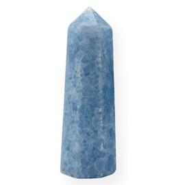 WholesaleGemShop 3 Inch (70 mm) Blue Celestite Gemstones Obelisk Tower Jumbo Facet Aura Rock Crystal Natural Polished Earth Wand Spirit