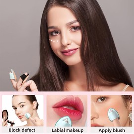 AIYVELU Pack of 5 finger puffs, 2 pieces sponge puff for foundation, concealer and cosmetics, wet and dry make-up tools, soft fringes and sponge for even and comfortable make-up application