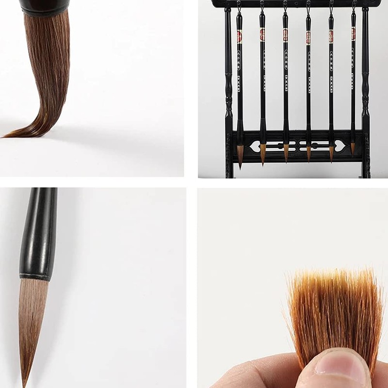CENPEK 7 Pack Chinese Calligraphy Brush Set Writing Drawing Ink