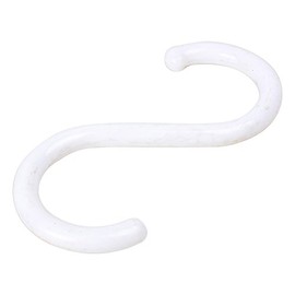 uxcell Plastic S Shape Hooks Hangers Clasp for Home Organization 5PCS