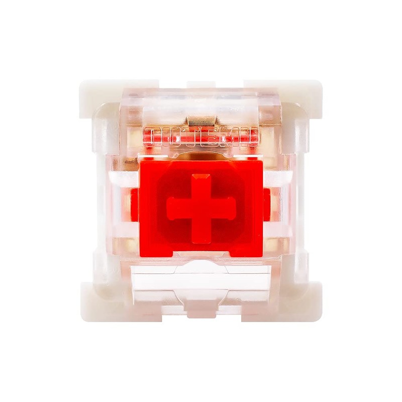 OUTEMU Red Switches,3 Pin Linear/RGB/Dustproof Switches for Mechanical Keyboard -