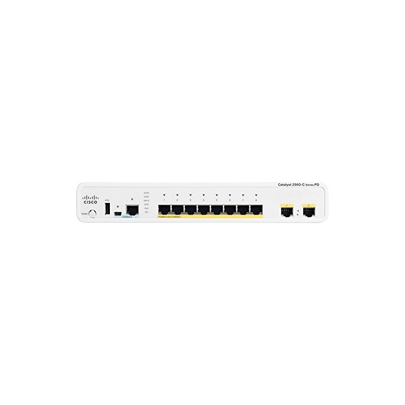 Catalyst 2960C Switch 8 FE PoE, 2 x Dual Uplink,