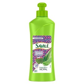 Savilé Crema para Peinar Control Caída con Nopal, Verde, 300 ml