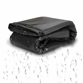 WBBML Pond Liner Heavy Duty Flexible Durable Impermeable Film, Fish Pond Bed Liners, for Koi Pond, Stream, Fountain, Customization (Color : Black, Size : 3x6m/9.84x19.68ft)