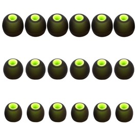 MMYQXI Silicone Replacement Earbud Tips Earbud Covers Fit for in-Ear Headphones (Inner Hole 3.8mm -5.1mm) Earbud Replacement Tips Earbud Rubber Tips 9 Pairs S/M/L