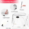 KUKGHWA Acrylic Small Shower Stool for Inside Shower - Waterproof