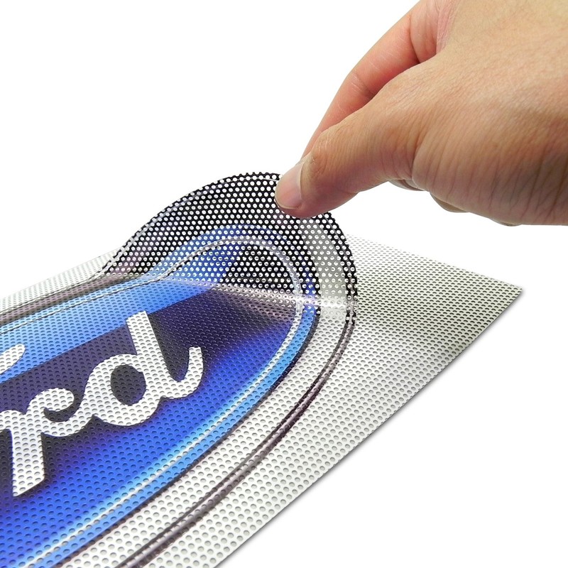 iPick Image Made for Ford Mustang USA Flag Perforated Unobstructed