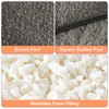 Pouf Ottoman Stuffed Modern Foam Filled Foot Rest Poufs for