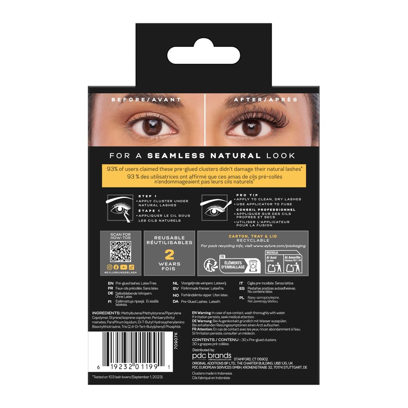 Eylure Underlash Pre-Glued Lengthening Extreme Curl Clusters
