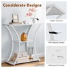 Hoctieon 3 Tier Console Table with Open Wood Shelves, Decorative