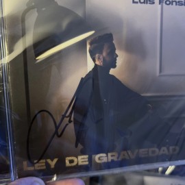 LUIS FONSI Autograph Ley De Gravedad SIGNED CD RARE OUT OF STOCK SOLD OUT!
