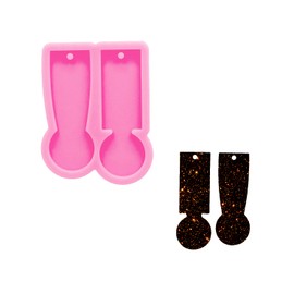 Angel Wings Shiny Silicone Mold for Epoxy Resin DIY Keychain Mold Earrings Resin Silicone Mold for Jewelry Making Pendant Crafts