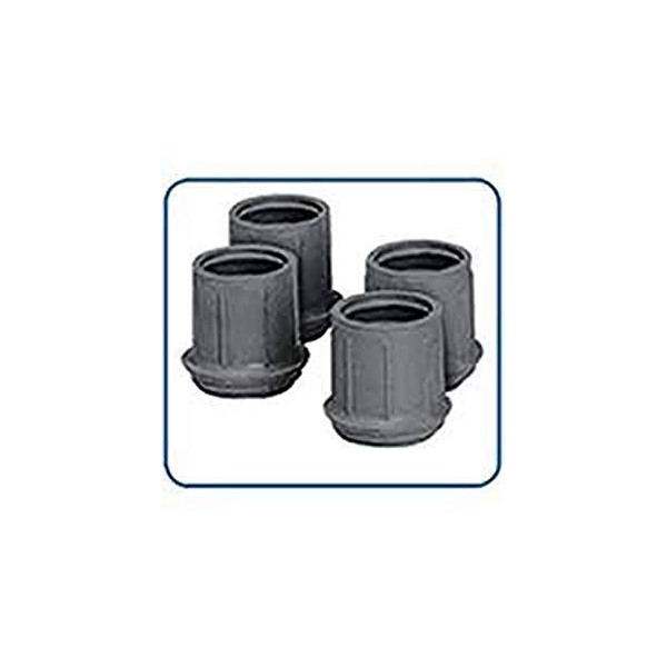Walker Replacement Rubber Tips Grey (Box of 4)