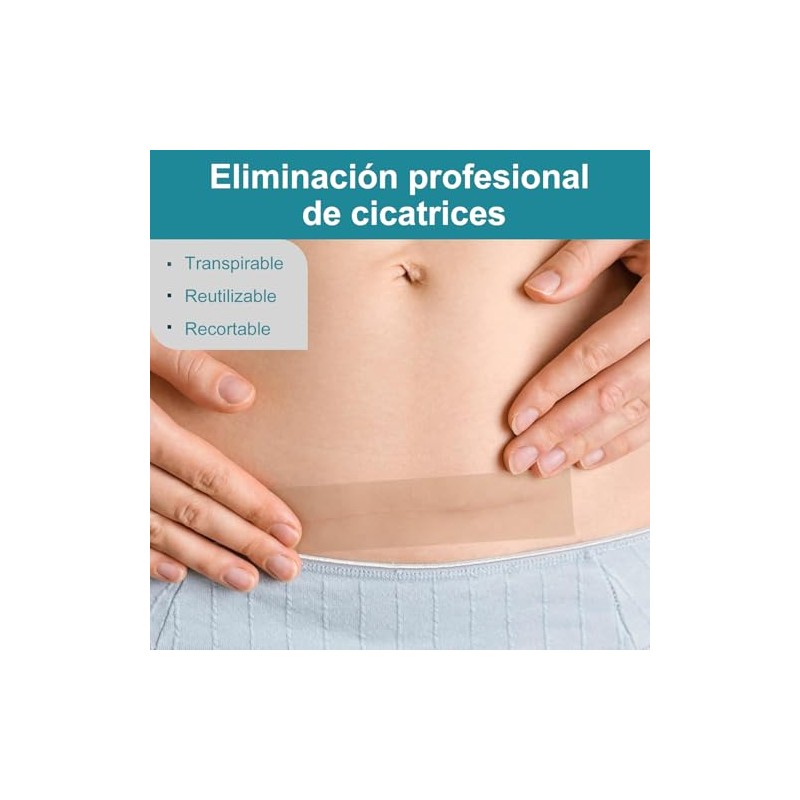 Cinta de Silicona Médica Avanzada para Eliminar Cicatrices, (Rollo de