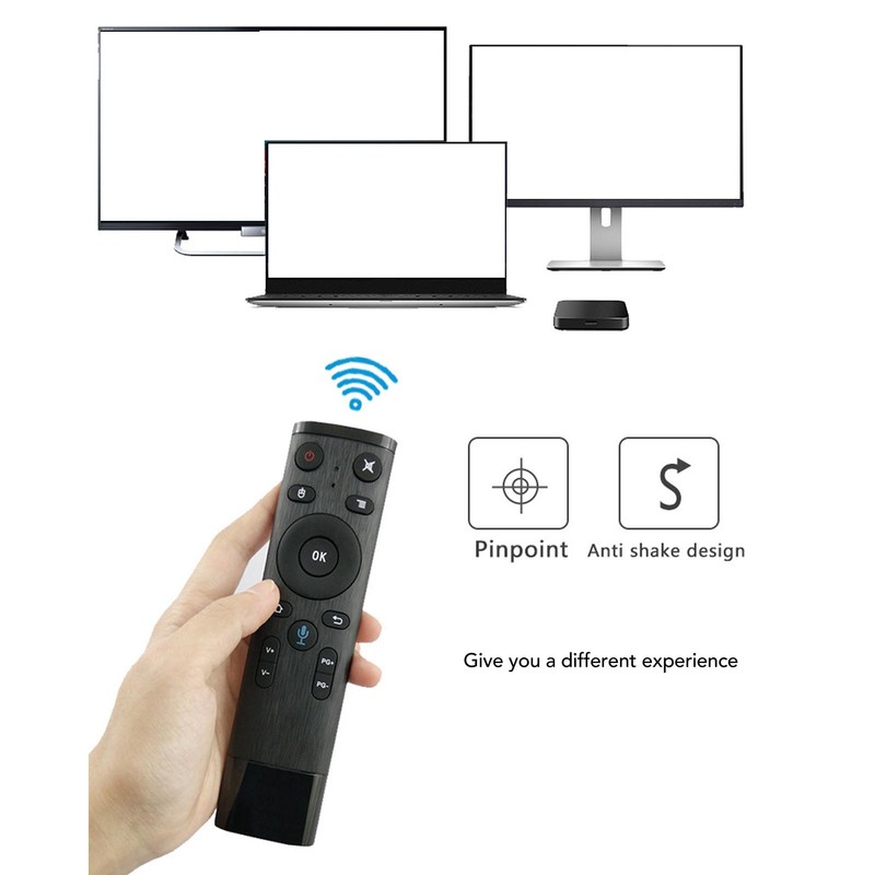 Air Remote Control 2.4G RF Wireless Voice Input 6 Axle