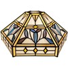 Capulina Tiffany Lamp Shade Mission Hexagon Stained Glass 12 Inches