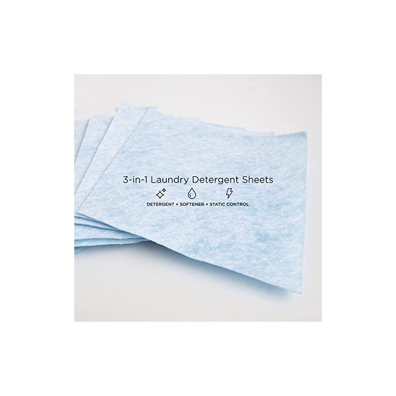 WashEZE 3-in-1 Laundry Sheets - 20 Count, Original Scent