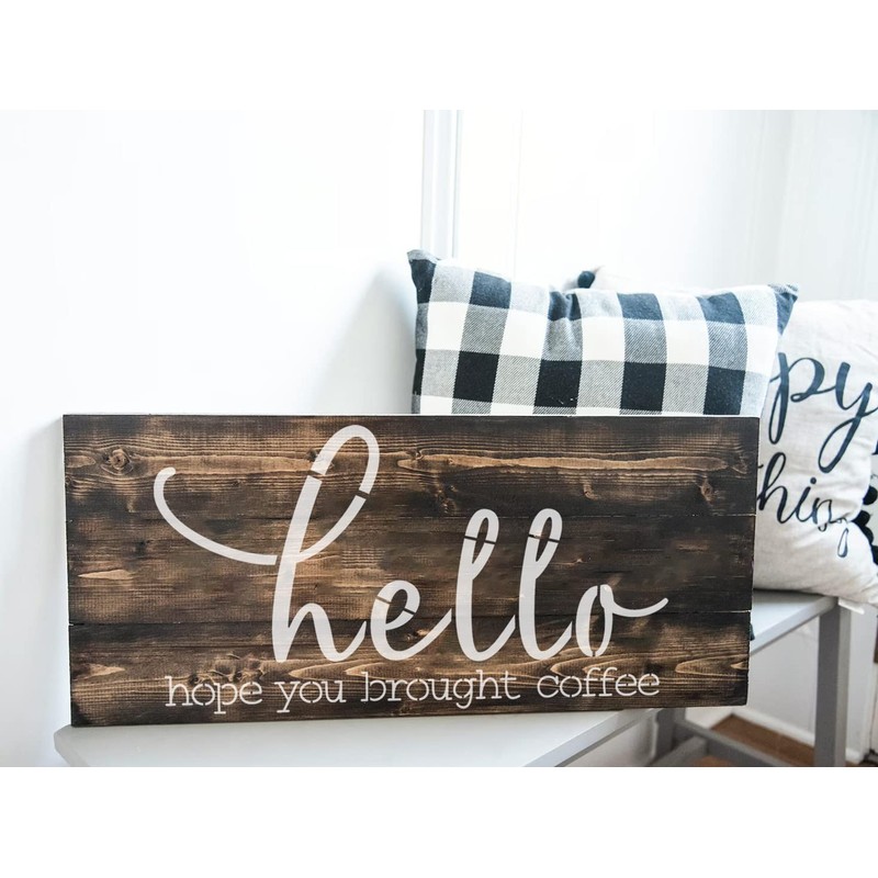 Funny Welcome Stencils for Painting Sarcastic Round Stencil Large Gather