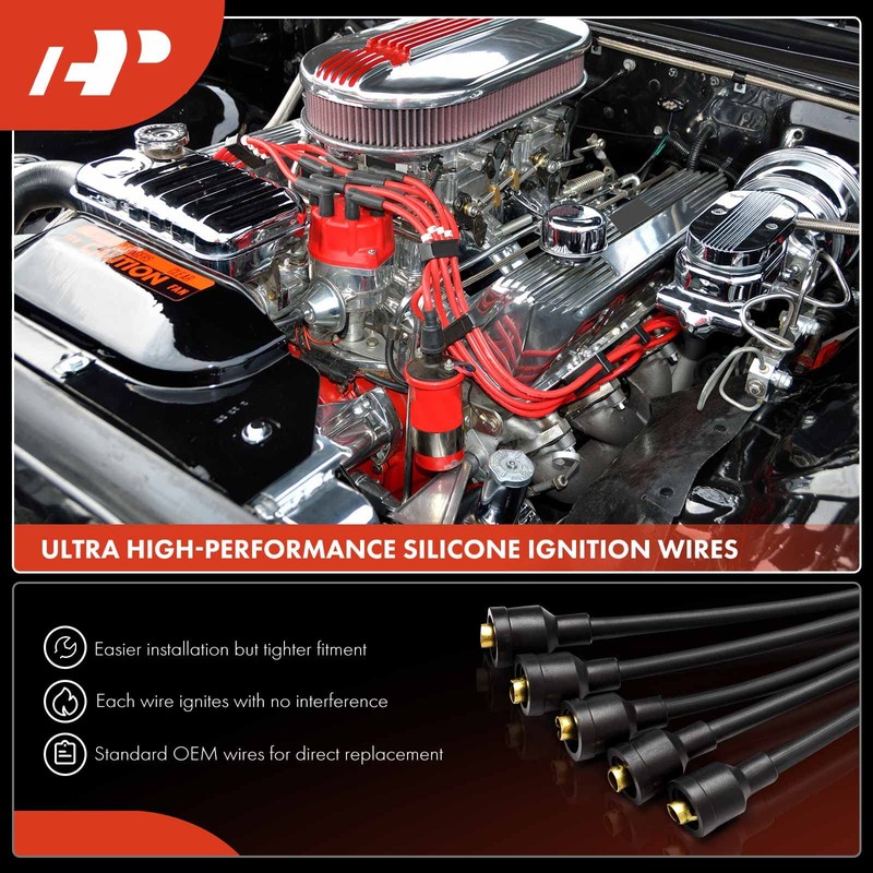 A-Premium Cable de bujía compatible con Volkswagen Jetta 1999, Cabrio