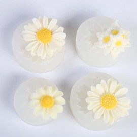 Daisy 4 Pack Flower Molds - Peony, Rose, 3D, Silicone Resin & Clay Molds for Craft Supplies