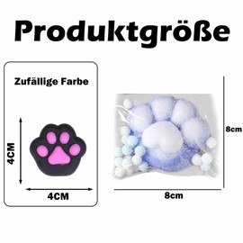 Pack of 6 Fufu Squishy, Taba Squishy, Squishy Paw, Cat Paw Squishy, Cat Paw Squishy, Squeeze Toy, Taba Squishy for Stress Relief, Relieve Stress, Gift for Children, Teenagers or Everyone