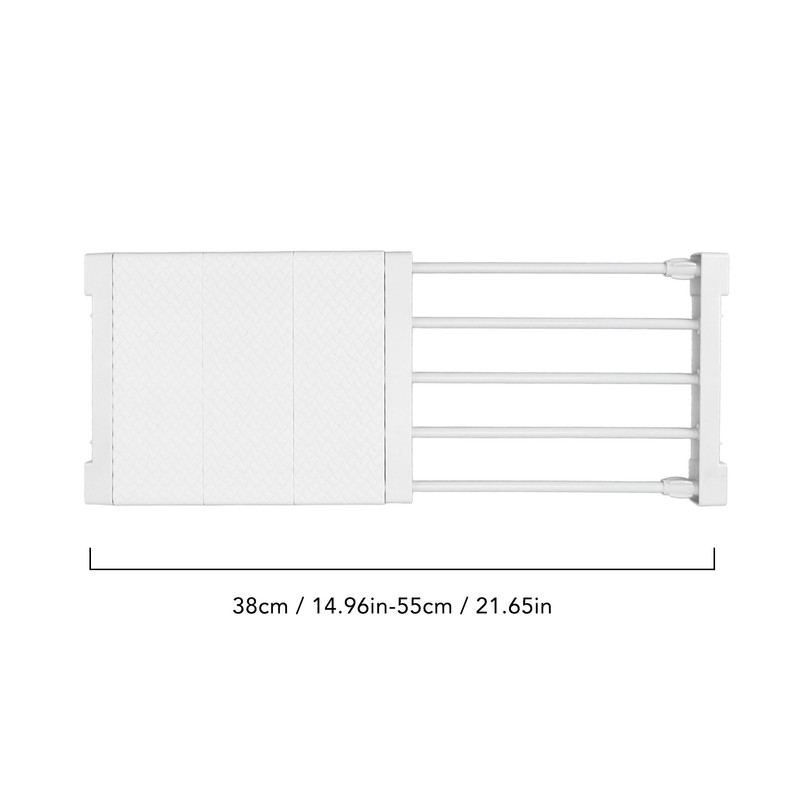 Tension Shelf Adjustable Closet Divider 24cm Width Storage Rack for