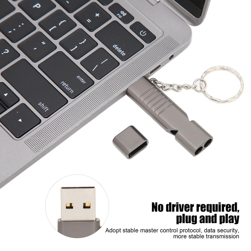 Whistle USB Flash Drives Aluminum Alloy Outdoor Waterproof USB Flash