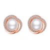 ZHOU LIU FU 925 Silver Earrings for Women, Pearl Stud