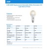Feit Electric A19 LED Light Bulb, 60W Equivalent, Dimmable, Color