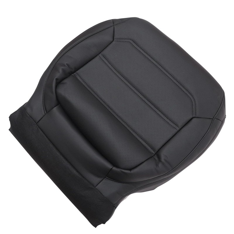 Priprilod Black Leather Driver & Passenger Side Bottom Replacement Seat