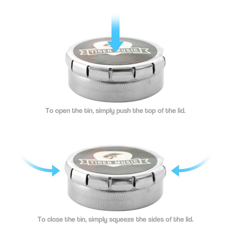 Guitar Picks with Storage Tin - 12 Medium Guitar Plectrums