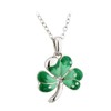 Irish Rose Gifts Lucky Shamrock Pendant Necklace - Solvar Jewelry
