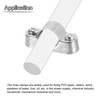 Sourcing Map 10Pcs Support Bracket Clamp for OD 32mm Pipe