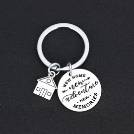 MADHAHEFU First Home Gifts Keychain Jewellery for Men Women Housewarming Gifts for New Home (New Home New Adventures #3)