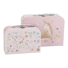 Little Dutch 7344 Toy Case Set of 2 Fairy Garden Pink, Fairy Garden Pink