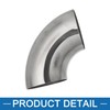 A ABSOPRO 2.5'' OD Car Exhaust Elbow Pipe 90 Degree