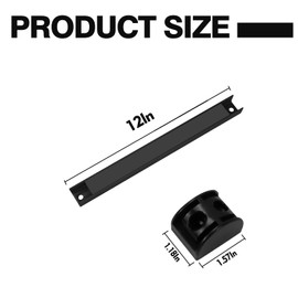 SDLDEER 12" Magnetic Tool Holder, 10 Packs Storage Strips Tool Magnet Bar PVC Coated for Garage Organizer Mounted Hanging Strip,Heavy Duty of Magnetic Holder Easy to Install