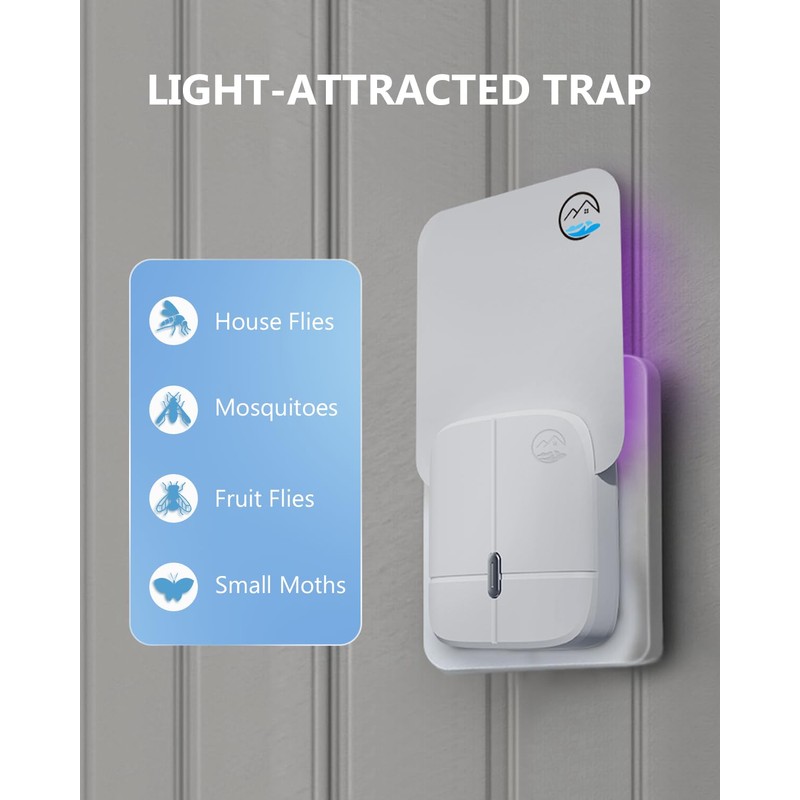 Mosiller Indoor Gnat Traps (2 Pack+10 Glue Cards)