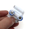 1/4" Tube 4 Way Port Auto Shut Off Valve Quick-Connect