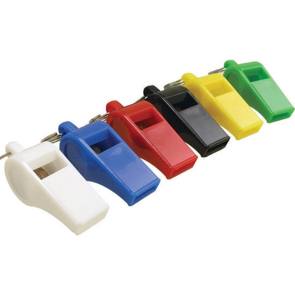 Acclaim Plastic Whistles Assorted Colors Quanity 12