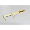 Brass Sliding Gauge Pocket Caliper Vernier 2-1/2" Measuring Tool Made