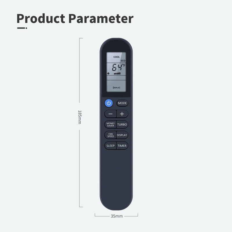 PZL Replacement AC Remote Control for Friedrich MAIN-20110, for Uni-Fit