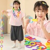 COLVWOFA 50PCS Baby Rings Toy Links Plastic Babies Teething Ring